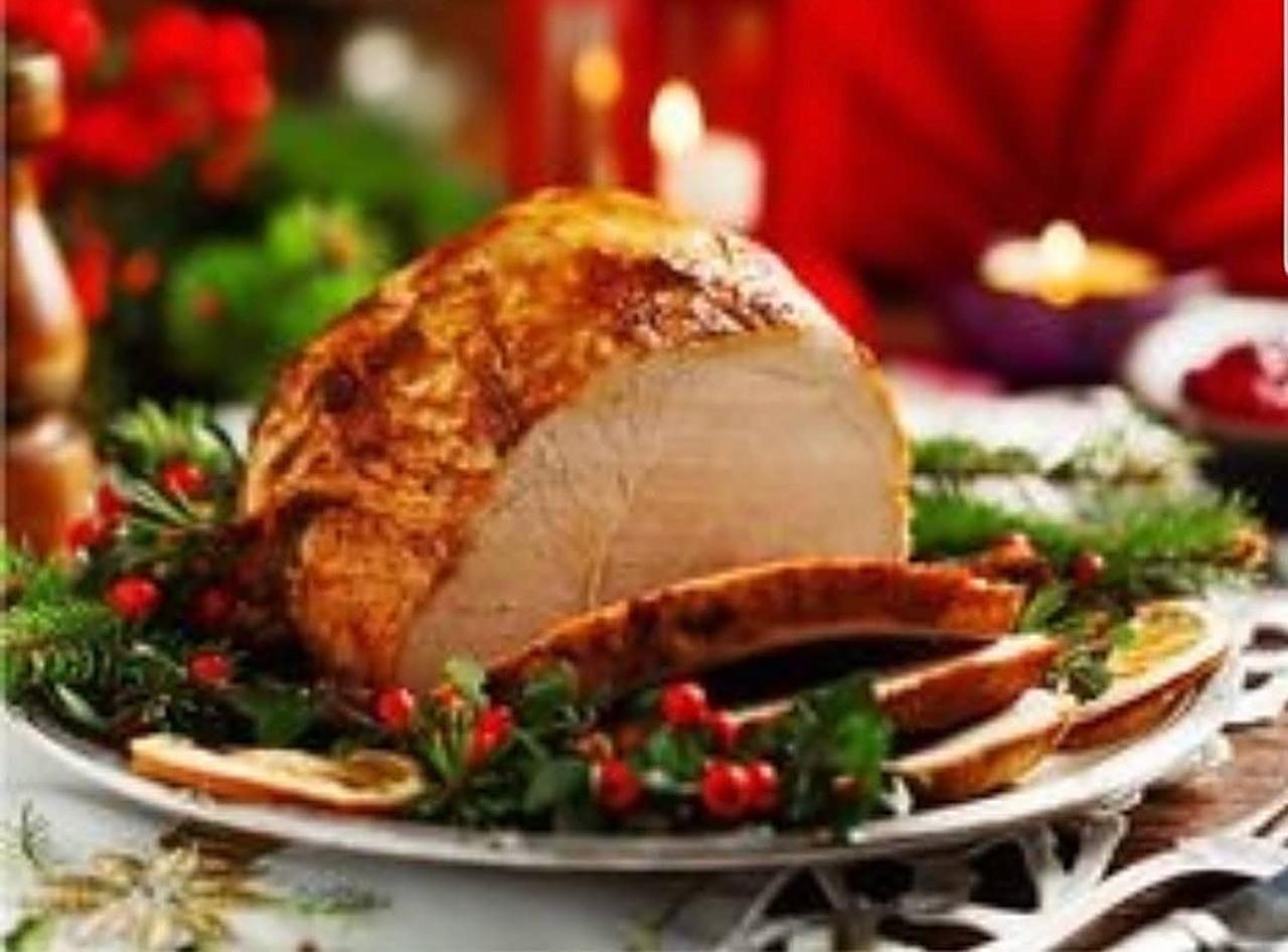Pavo navideño de las cenas de AV Eventos