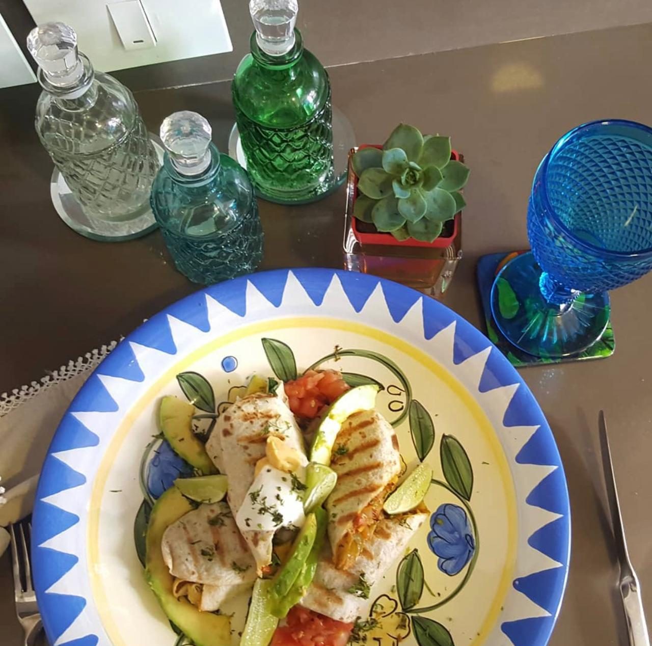 Plato del catering de AV Eventos